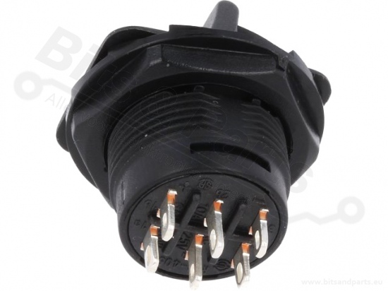 Toggle switch flat black double pole on/off DPDT 